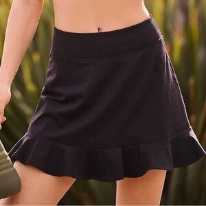 Beyond Yoga Spacedye Dare To Flare Ruffle Skirt Skort Size L Athleisure Tennis